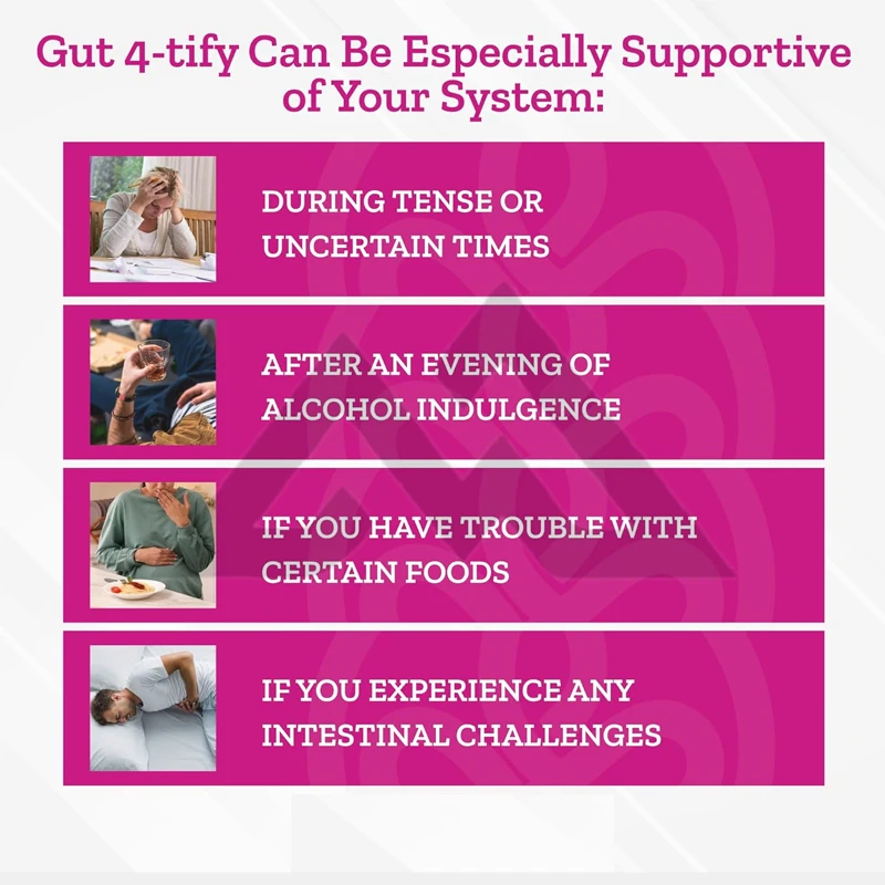 Gut 4 tify - Male and Female Gut Health Supplement Enhances Gut Cell Wall - Anti Swelling, 60 Vegetable Capsules