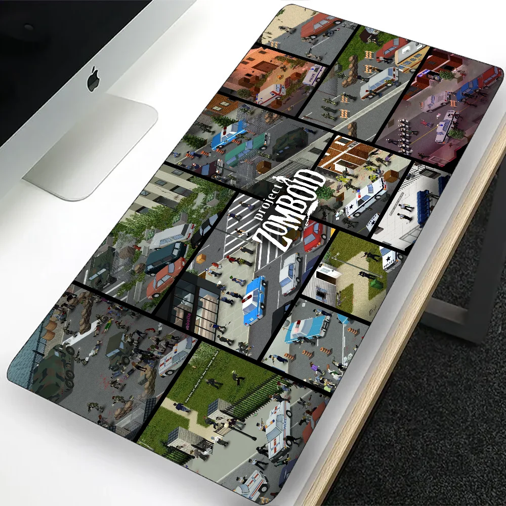 Project Zomboid Large Gaming Mouse Pad Computer Mousepad PC Gamer Laptop Mouse Mat Office Mausepad XXL Keyboard Mat Desk Pad