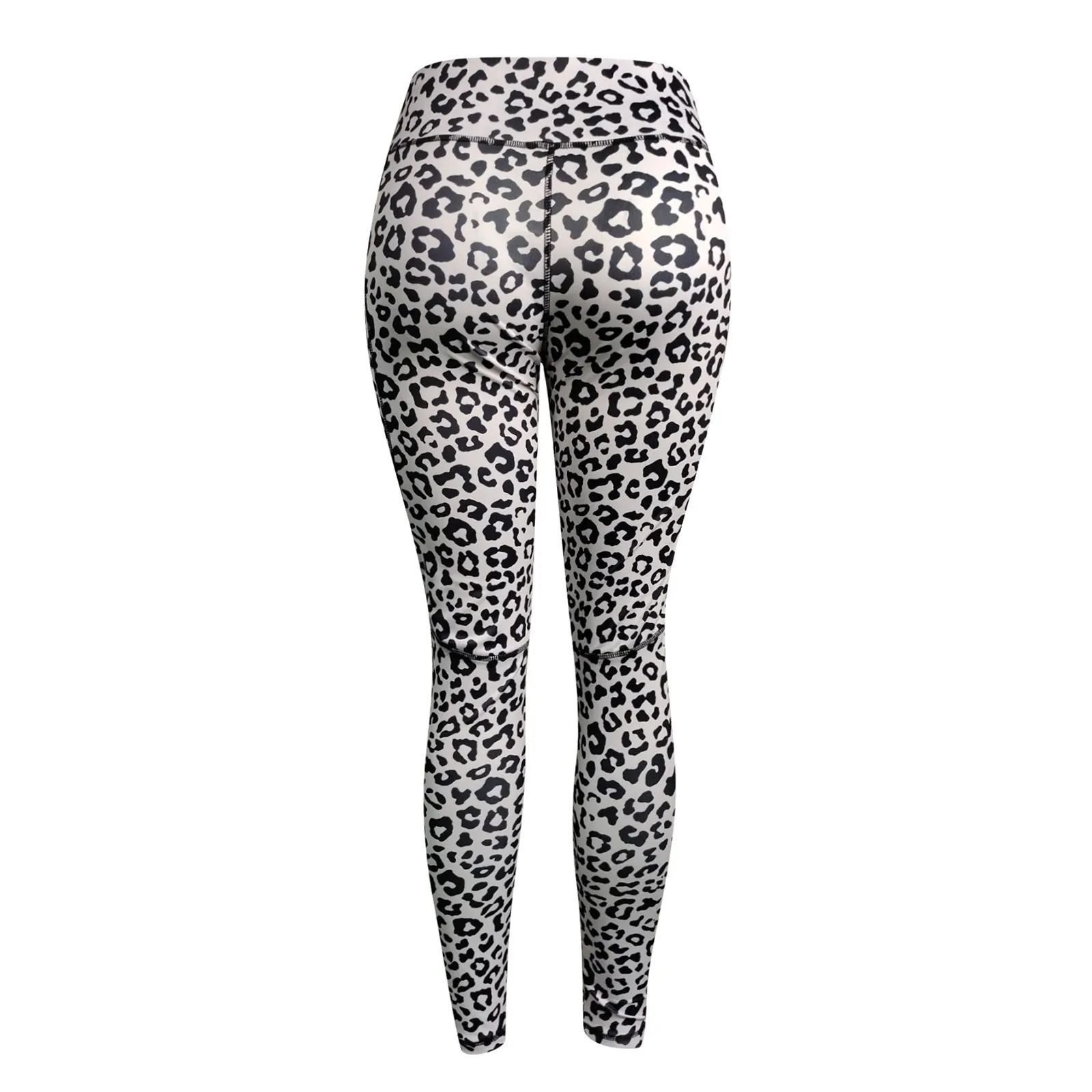 Mulheres leopardo impressão leggings atlético yoga correndo esportes sexy calças justas push up feminino tornozelo comprimento calças de treino de fitness