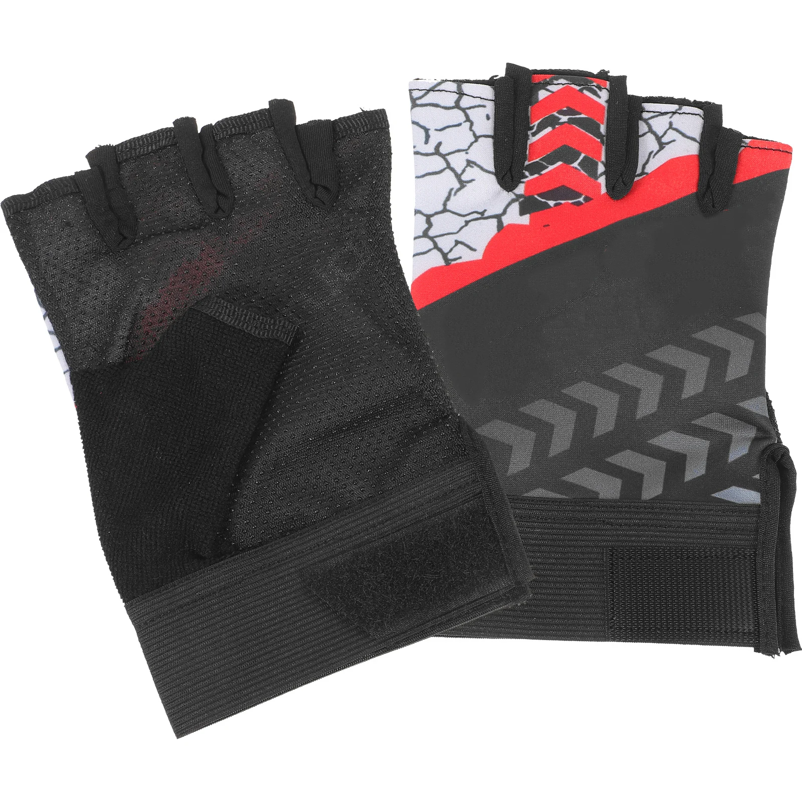 

1 Pair Anti-Slip Bike Fingerless Fitness Riding Gloves Breathable Shockproof Portable Outdoor Sports Gloves For Men Women Adult