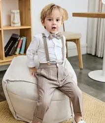 Meninos Verão Fotografia Vestido Escola Crianças Beaufitul Aniversário Terno Crianças Casamento Formal Desempenho Luxuoso Tuxedo Desgaste