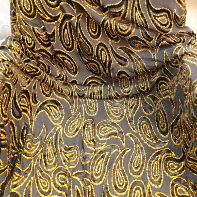 

Вязаная бархатная жаккардовая ткань для элитного платья и чонсам.