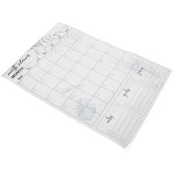 Wall Erasable Calendar Sticker Children's Preschool Education Whiteboard Stickers Fridge to Do List