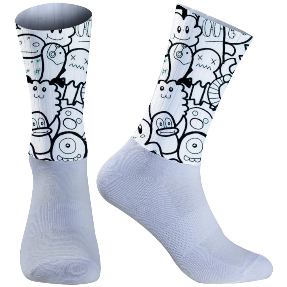 2024 neue Sommer Rad socken Anti-Rutsch-Silikons ocken Radfahren Fahrrad Sport Fahrrad Socken