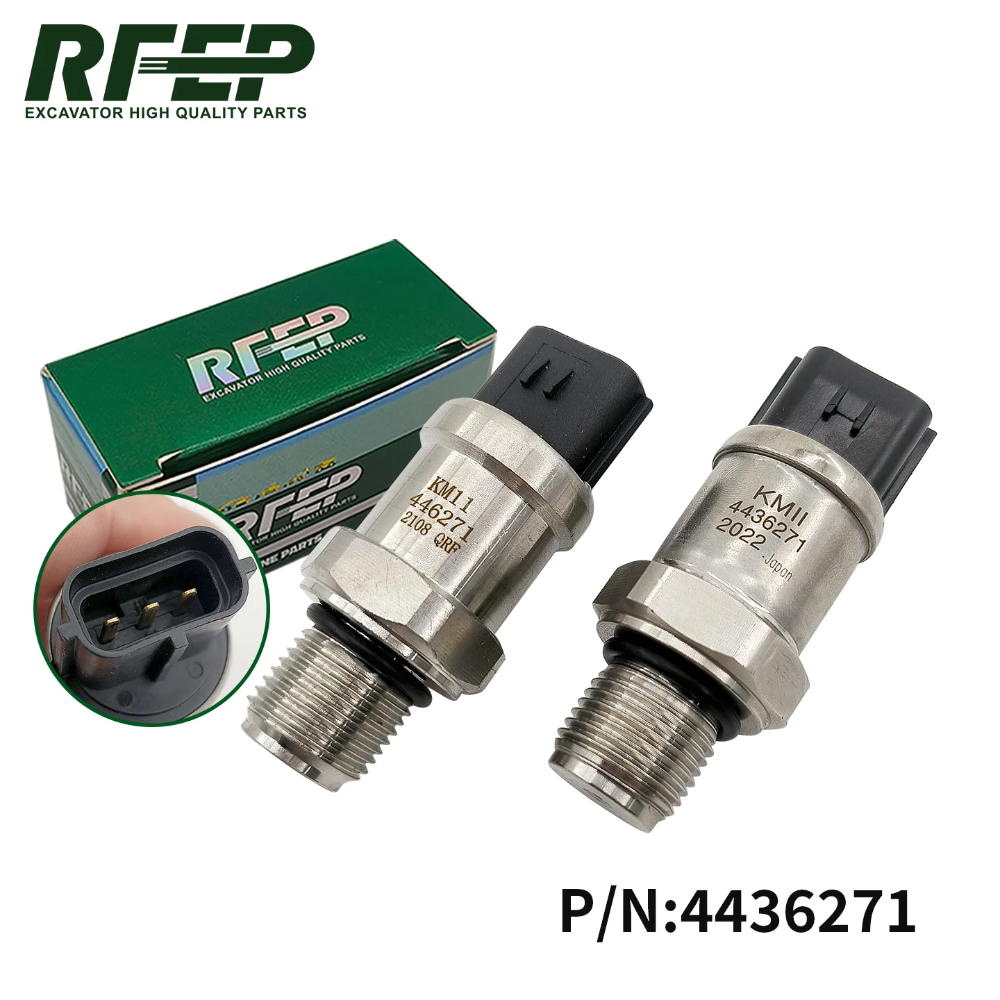 Boom Lift Pressure Sensor 4436271 4436535 4436536 for Hitachi EX200-2 EX200-3 EX200-5 ZAX200 ZAX230 Excavator Hydraulic Sensor