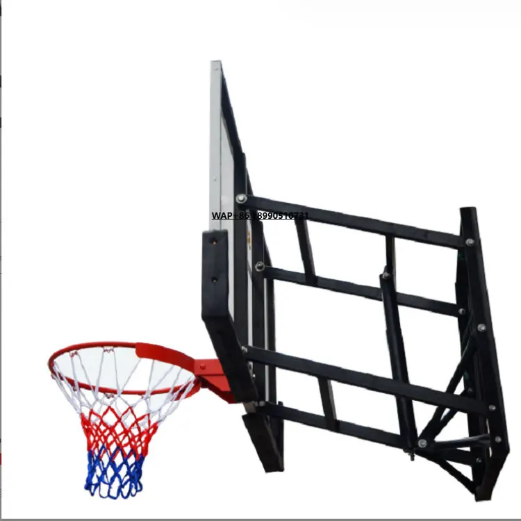 

Outdoor Indoor Basketball Training Equipment Steel Hand Lift Height Adjustable Wall Mount Basketball Hoop for Adults