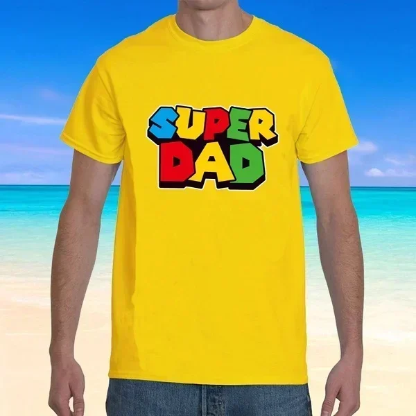 2024 New Super Dad Summer T-shirt Super Dad Men T-shirt Father's Day Gift