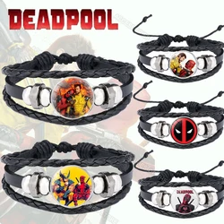 Marvel Deadpool & Wolverine Bracelet Couple Friendship Bracelet Handmade Baided Rope Adjustable Bff Bracelet Jewelry Gift