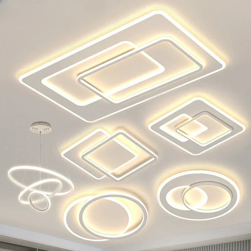 

Surface Mounted Modern Led Ceiling Lights for living room bedroom Ultra-thin lamparas de techo Rectangle Ceiling lamp fixtures