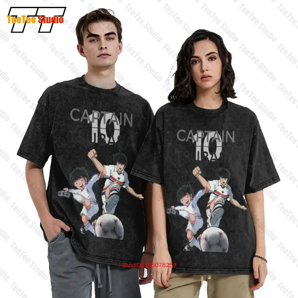 Holly E Benji Captain Tsubasa Cartone Anni Calcio Vintage Oversized T-Shirt PAB1