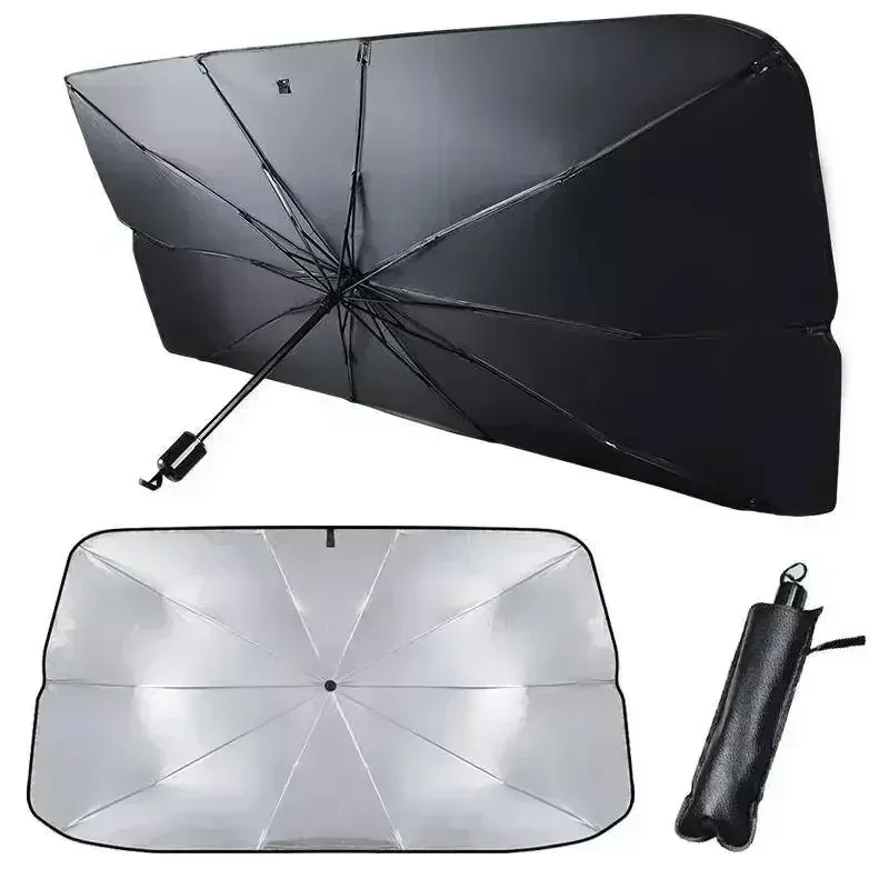 Car Windshield Sunshade Foldable Umbrella Sun Shade Front Window Cover for UV Block Heat Portable Protector Parasol view 5