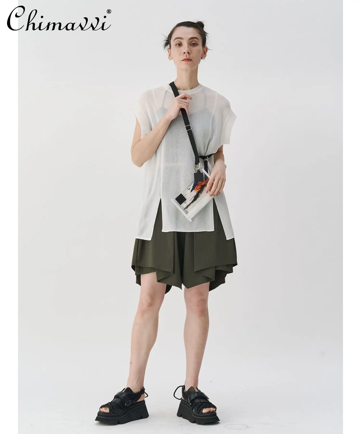 2025 여름 옷 패션 루즈핏 여성 반바지 일본 스타일 신상 기능성 아웃도어 캐주얼 레이어드 숏 팬츠