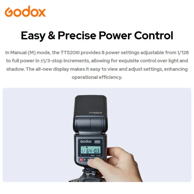 فلاش الكاميرا Godox TT520III نقل Speedlite الإلكتروني 433 ميجا هرتز الزناد اللاسلكي لكاميرات Canon Sony Olympus DSLR