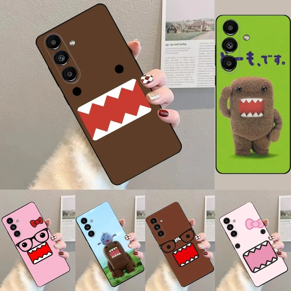 Capa de telefone D-Domo kun para Samsung S24,23,22,30,21,10,9,Ultra,Plus,Lite,FE, capa preta de silicone macio