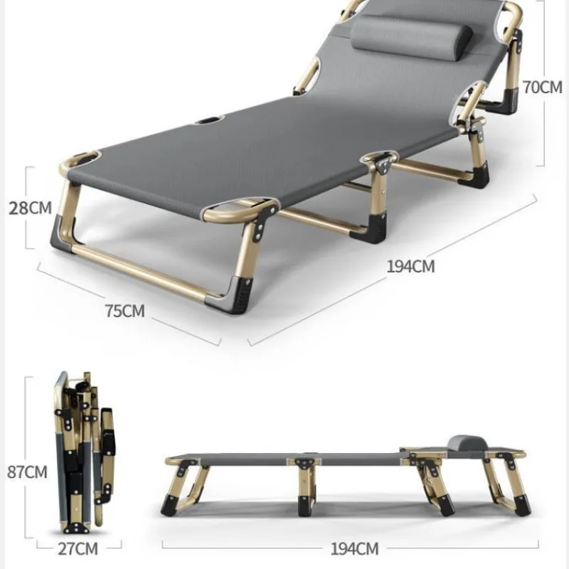 Household Portable Folding Bed Single Outdoor Marching Bed Practical Lunch Break Folding Bed Suitable for Home Office Use image 6