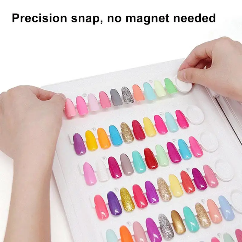 Profissional Modelo Nail Art Tools, Gel Polish Color Display Book, Dedicado Carta Cartão 120 cores, Pintura Manicure