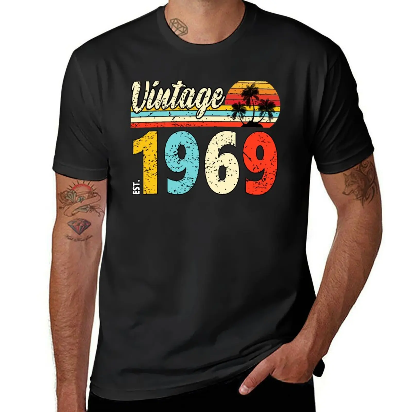 53 Year Old Vintage 1969 Limited Edition 53th Birthday - Retro Birthday 1969 T-Shirt sports fans vintage oversized t shirt men