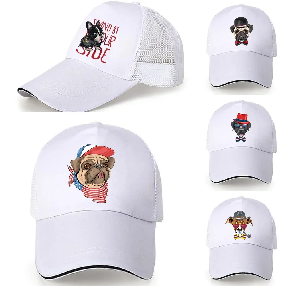 Summer Mesh Baseball Caps Men Women Cute Dog Series Breathable Star Snapback Hats Outdoor Sport Sun Trucker Hat Cap Dropshipping