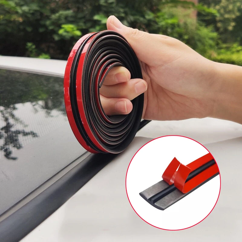 Car Rubber Seals Edge Sealing Strips Auto Window Edge Roof Windshield Sealant Protector Sealing Strip Sound Insulation Tape