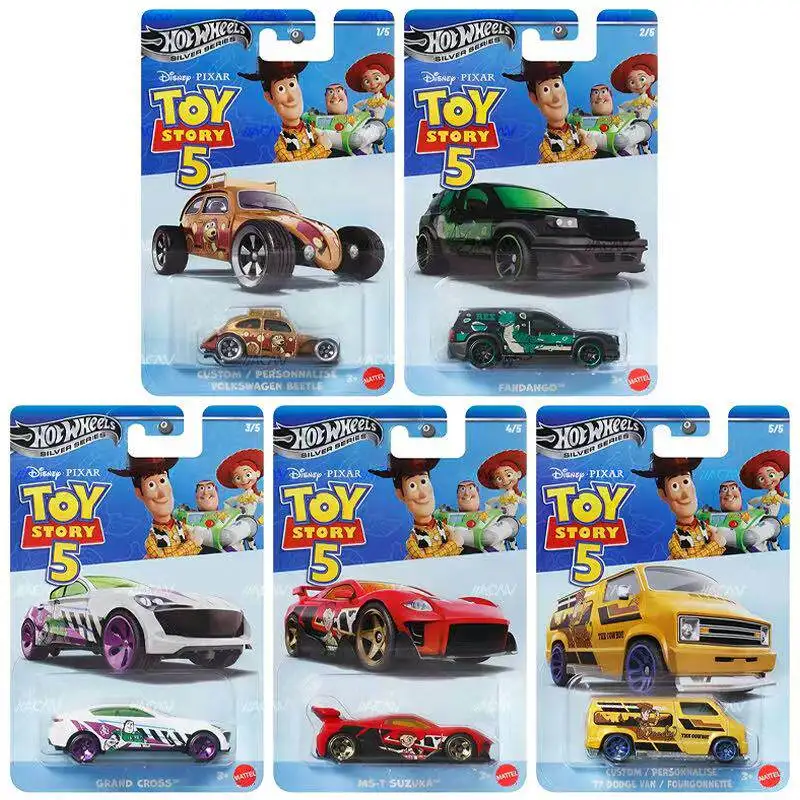 Hot Wheels 2026 GDG83 Serie Plata Toy Story 5 Woody Jessie Volkswagen Beetle Colección de Modelos de Autos de Aleación Fundida a Presión NUEVO