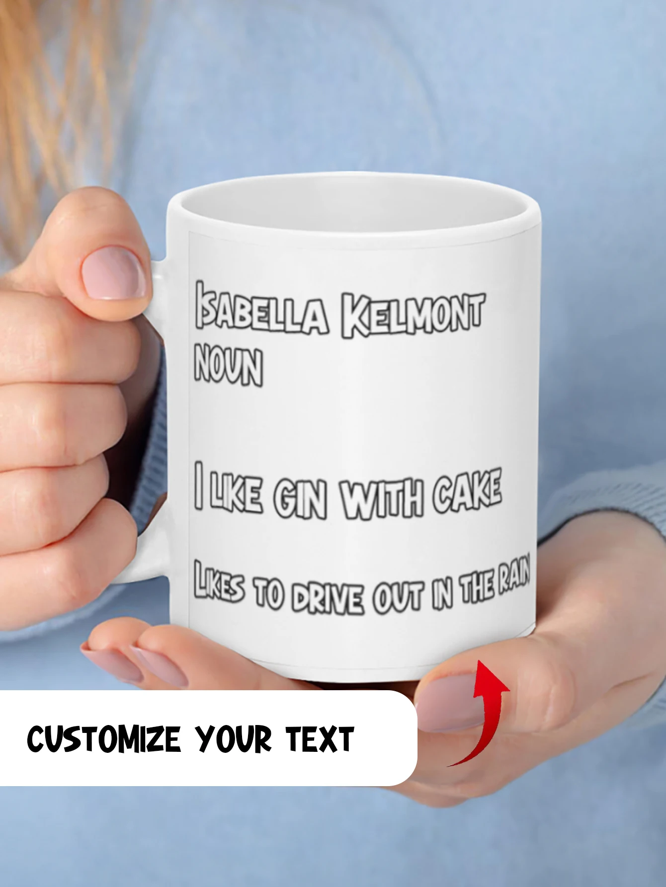 

Кружка по индивидуальному заказу большой вместимости Персонализированная чашка с изображением текстового имени персонализированный подарок