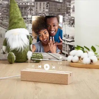 個人化3D夜燈,可自訂照片和文字,情人節、婚禮、生日禮物,7色3D燈, 6 最佳銷售 3D照片 - №3