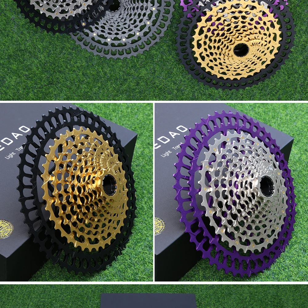 SPEDAO 12 Speed MTB Cassette 10-52T 10-50T 11-50T XD HG Freewheel Lightweight CNC K7 Sprocket Drivetrain Upgrade Bike Parts