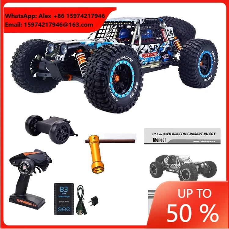 ZD Racing DBX 07 1/7 4WD 80km/h Fast Brushless RC Car 6S RTR Desert Buggy Off-Road Model