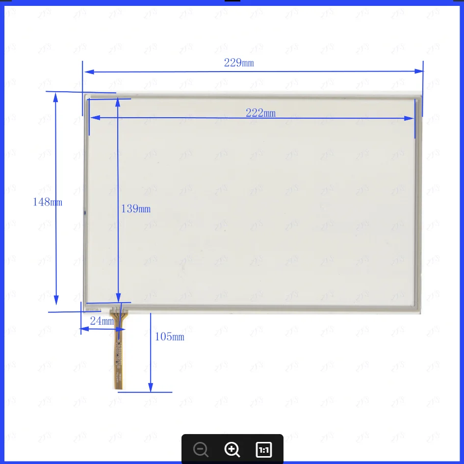

ZhiYuSun XWT973 229*148 10,1-дюймовые сенсорные экраны 229 мм * 148 мм сенсорное стекло 4 линии бывшие в употреблении видео DVD