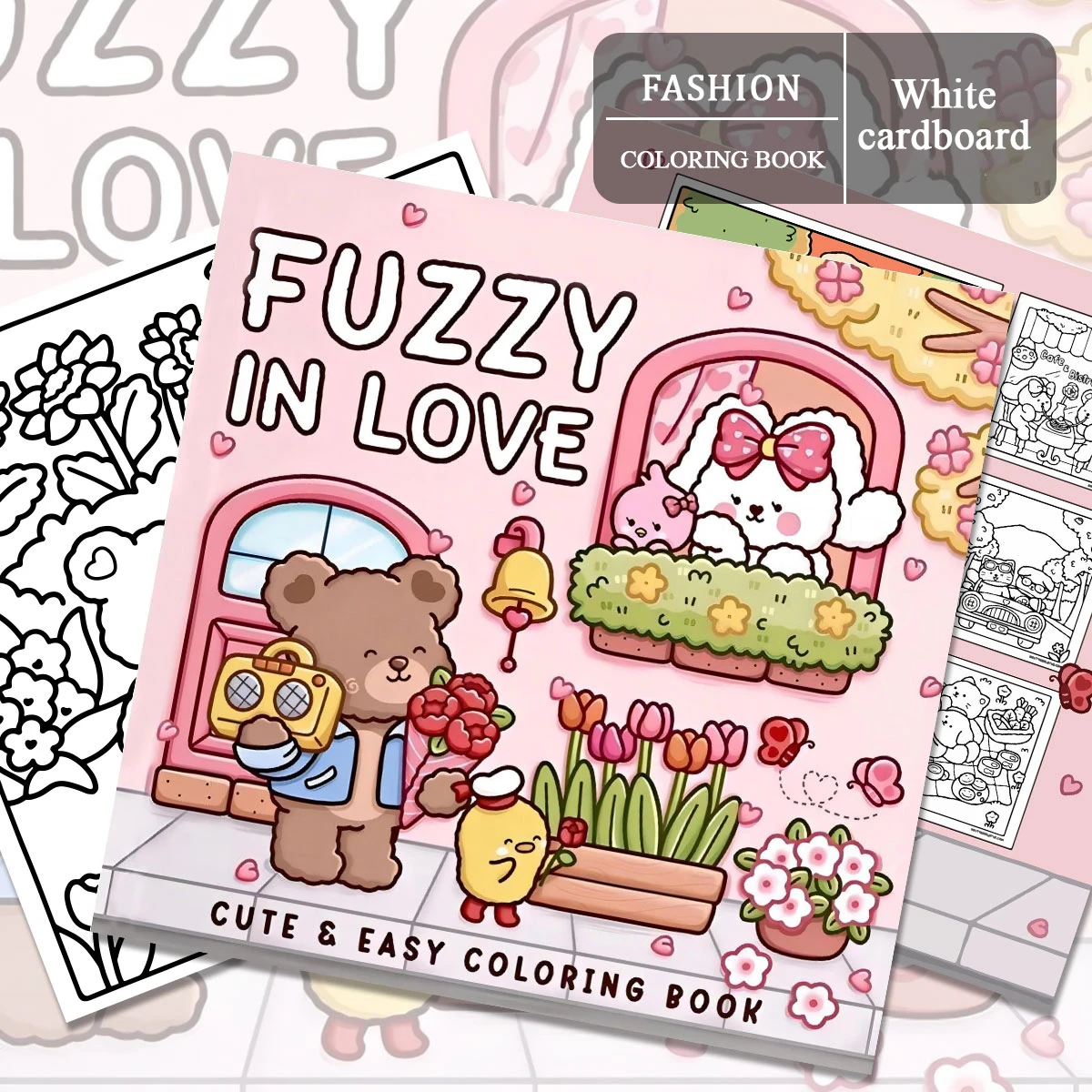 Fun adventure coloring book, bold and simple lines, adult relaxation, parent-child DIY fun, stimulate creativity