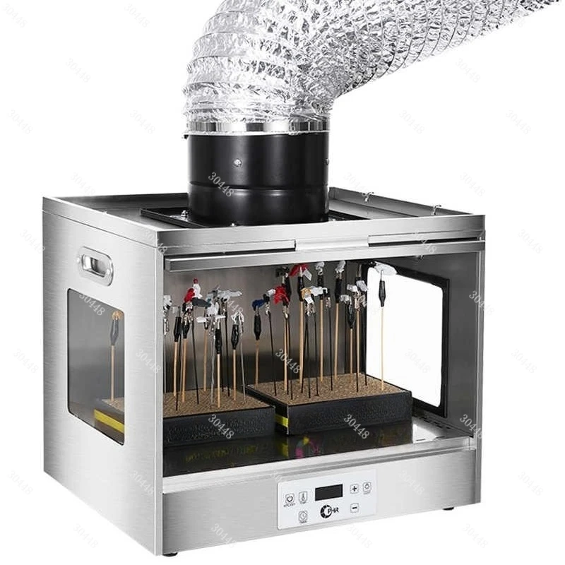 Model Paint Booth with Drying Function Spray Exhaust Box Dust-Proof Baking Chamber for Airbrush Painting