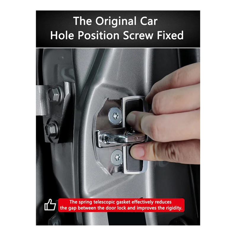 

High Quality Car TRD Door Stabilizer Buckle For Honda Civic Accord CRV Odyssey HRV Door Lock Protector Latches Stopper Covers