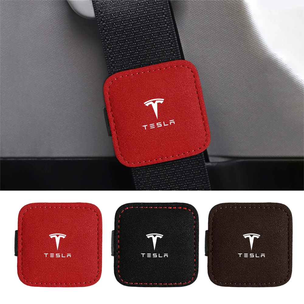 Cinturón de seguridad para asiento de coche, limitador fijo, Clips de hebilla de tope automático para Tesla Model 3 Model S X Model Y Juguete Roadster SpaceX Invader