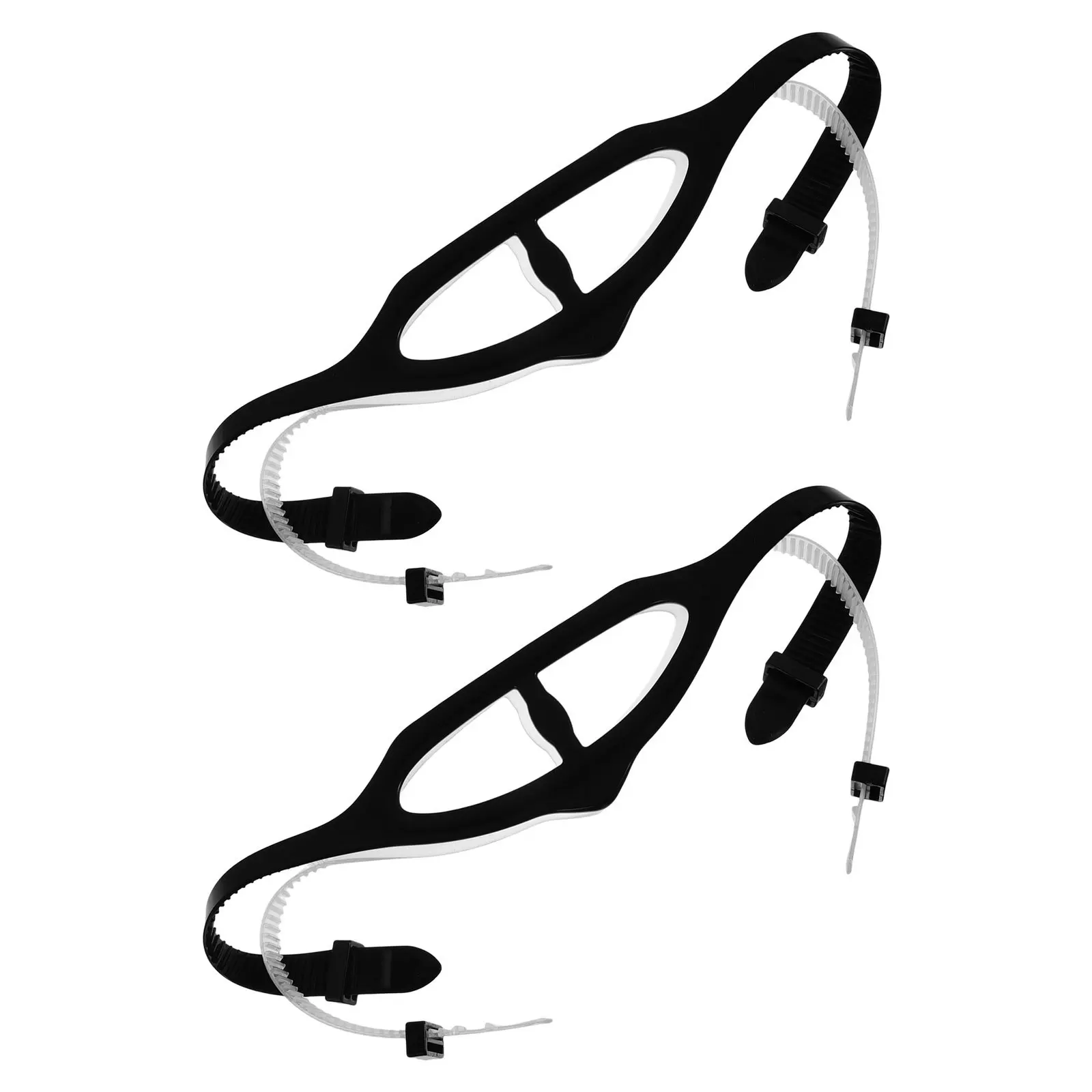 

4Pcs Silicone Universal Diving Mask Strap Adjustable Anti-Slip Replacement Band for Scuba Snorkeling Freediving Swimming