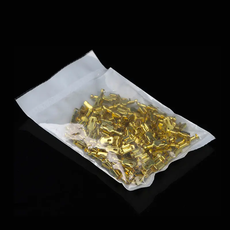 Tyco TE Connectivity Plug-in Wire Crimp Terminal Copper Connector 6.35mm Spring Terminal