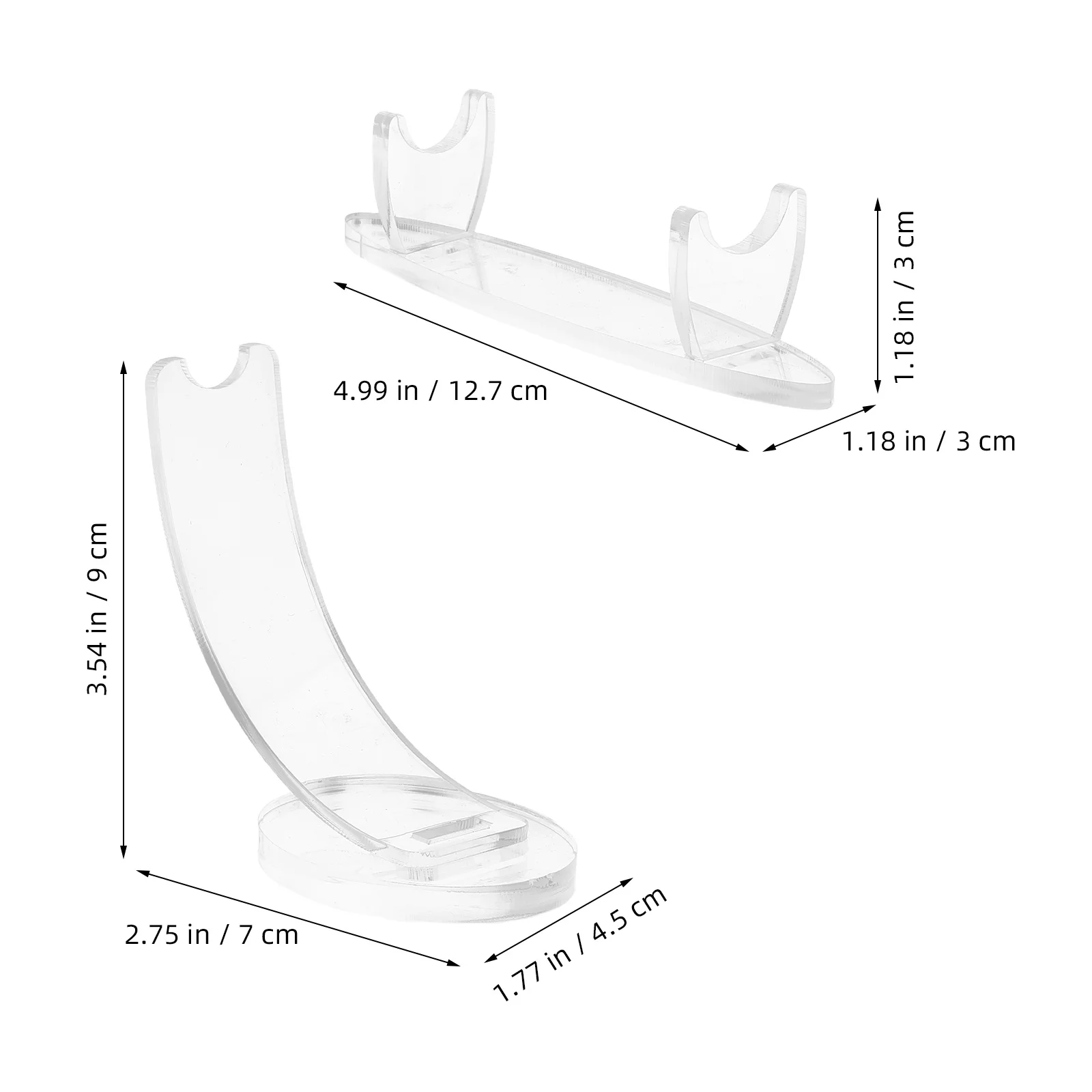 2 Buah Tempat Pena Akrilik Transparan Vertikal untuk Pena Fountain, Ballpoint, dan Rak Organizer Kuas Makeup