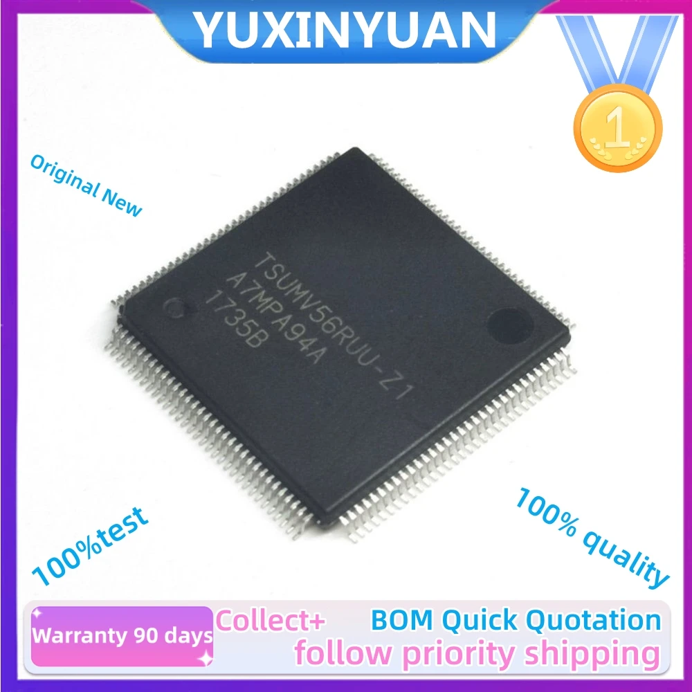 1PCS  100%New  TSUMV56RUU-009G QFP TSUMV56RUU-Z1 TSUMV59XES-Z1 TSUMV59XUS QFP128  IN STOCK 100%GOOD