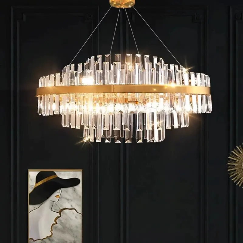 

Luxury Crystal Chandelier: Post-modern, Minimalist, Grand - For Villa, Living/Dining Room, Bedroom, Show Flat