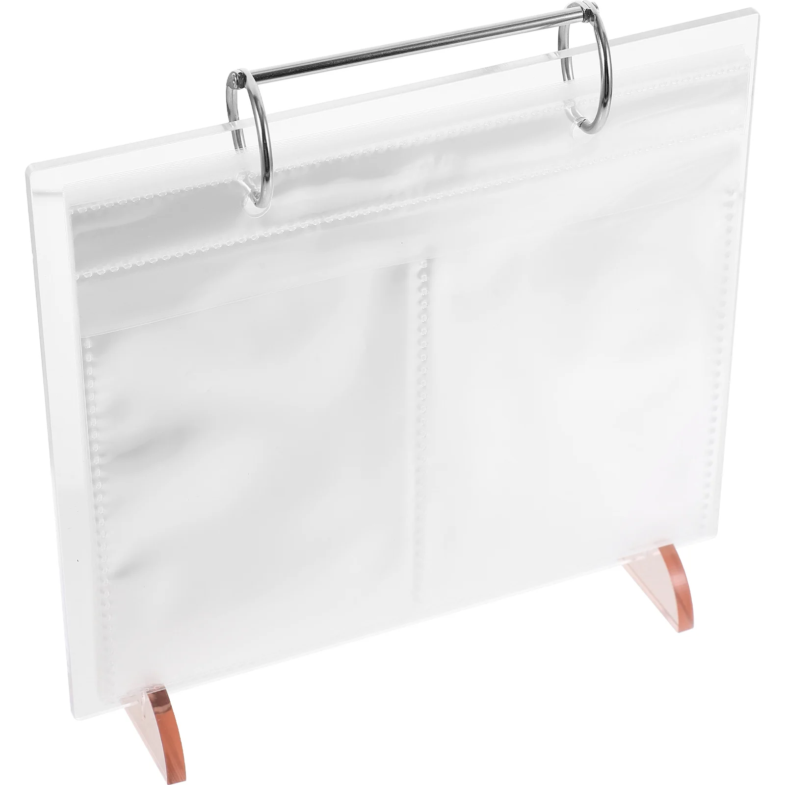 Desktop Calendar Stand Clear Acrylic Design Photo File Card Holder Menu Sign Display Stand Organizer Decorative Rack For Office