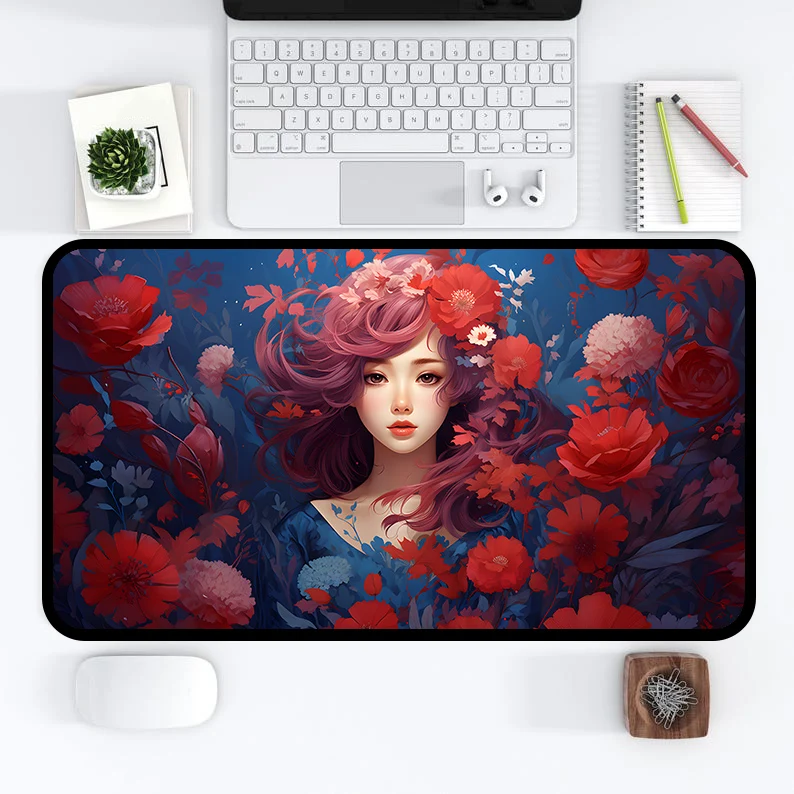 

Красный коврик для мыши для девочек, настольный коврик для девочек, игровой коврик, коврик на стол, аксессуары для офиса, геймера, коврик для клавиатуры, коврик для мыши XL, коврик для мыши, геймерский коврик