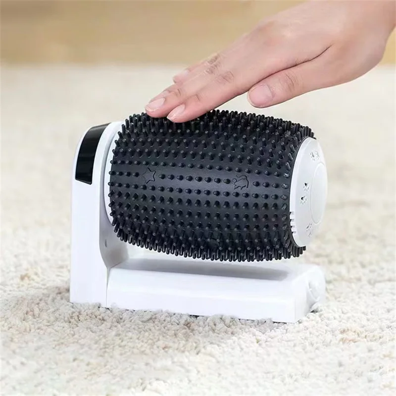 

1 Piece Smart Cat Self Groomer With Catnip Automatic Rotating Cat Massager Wall Corner Groomers Smart Self Cleaning Cat Brush