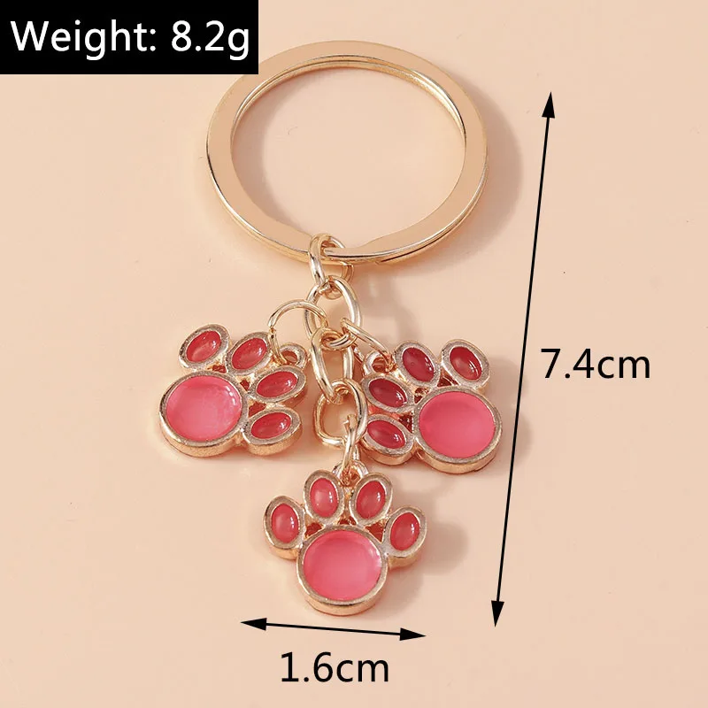 Aihua Niedlicher Schlüsselanhänger, Katze, Hund, Pfote, Schlüsselanhänger, Ketten für Damen und Herren, Handtasche, Zubehör, DIY, handgefertigter Schmuck, Geschenk – Detail 21
