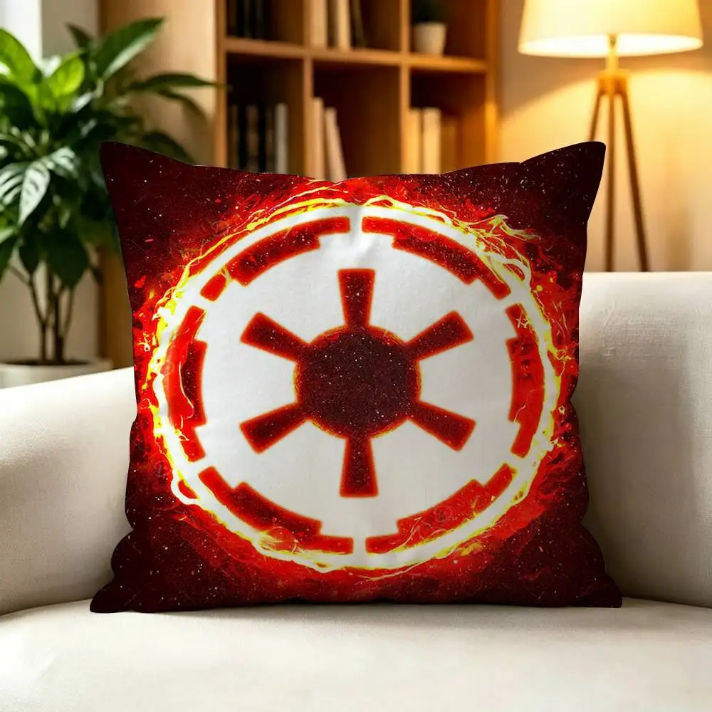 Galactic Empire Rebel Alliance  Square Double-Sided Printed Pillow Case Sofa Cushion Cover Bedroom Bedside Decor