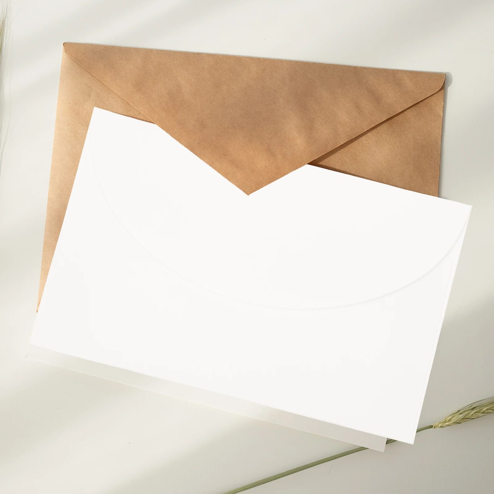 100 Pcs Blank Card Envelope Office Supplies Creative Paper File Bag White Bags Thicken Postcard Storage Postcards