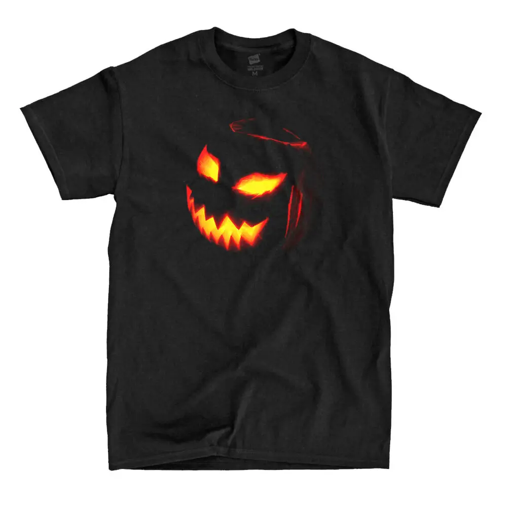 Halloween Jack-o'-Lantern - Black Shirt - Ships Fast! High Quality!