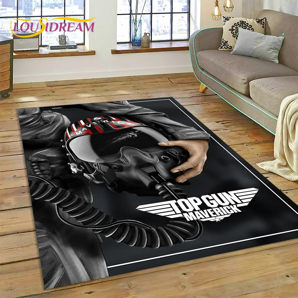 

Top Gun Sign Tom Cruise Fighter Ковер Коврик для спальни Гостиная Домашний диван Украшение, Детская игра Большой декор Напольный коврик Подарок