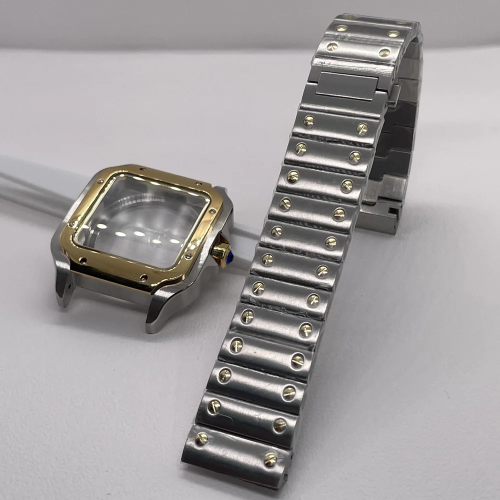 حافظة وسوار سانتوس NH35 مربع 38 ملم لحركة NH35/38/70/72