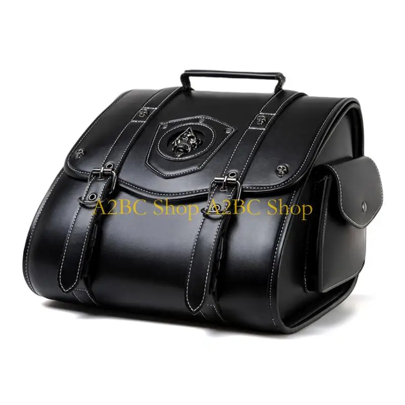 A2BC Biker Storage Bag Retro Rivet Design Shockproof Construction