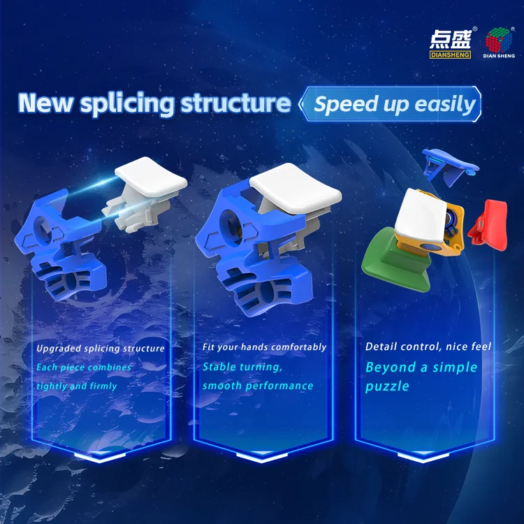 [Picube] DianSheng Galaxy Master Kilominx 4x4x4 Magnetic 4x4 Megaminx Magic Cube Stickerless Cubo Dodecahedron Speed Puzzle