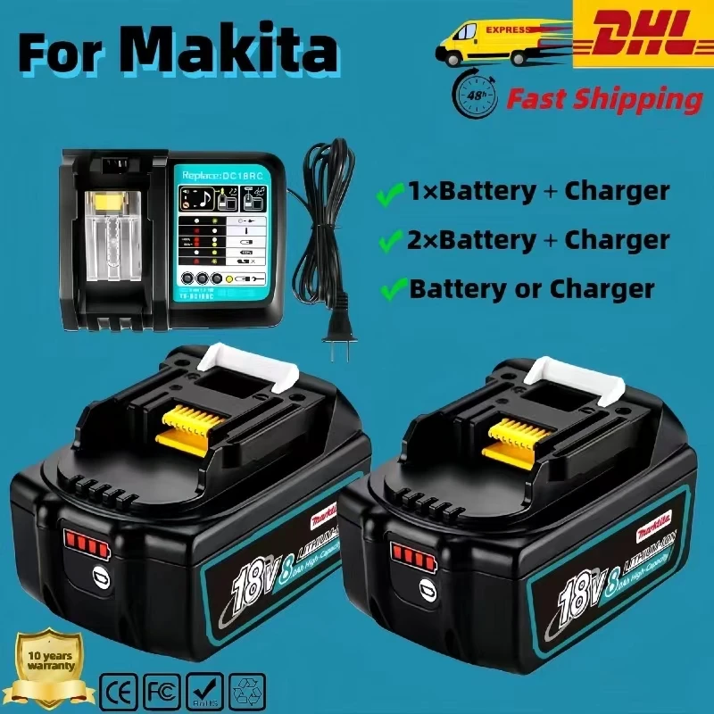 Authentic for Makita 18V 9.0Ah Rechargeable Battery 18650 Lithium-ion Cell Suitable Power Tool BL1860 BL1830 BL1850 LXT400